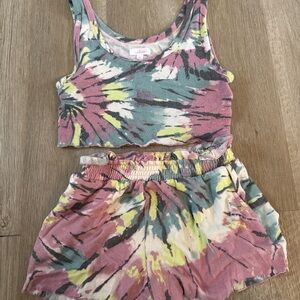 Colsie Pastel Tie-Dye PJ Set